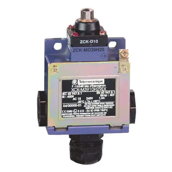 Schneider Electric - XCKM3910H29EX - LIMIT SWITCH XCKM EX PLUNGER - 1