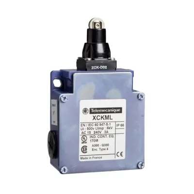 Schneider Electric - XCKML502H29 - LIMIT SWITCH XCKML ROLLER PLUNGER - 1
