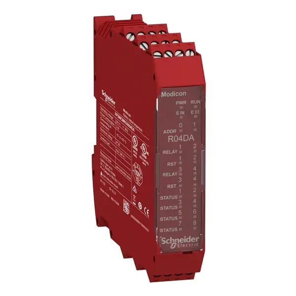 Schneider Electric - XPSMCMRO0004DA - 4 SAFETY RELAY OUTPUTS EXP. SCREW TERM - 1