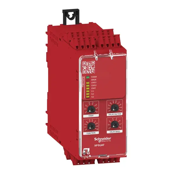 Schneider Electric - XPSUAT13A3AC - Safety module UAT Cat.4 24V spring - 1