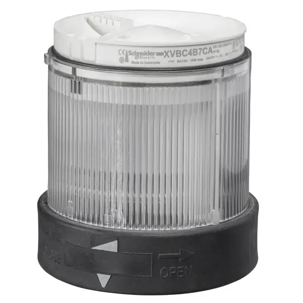 Schneider Electric - XVBC2B7 - Tower light ,steady, clear unit,24VAC/DC - 1