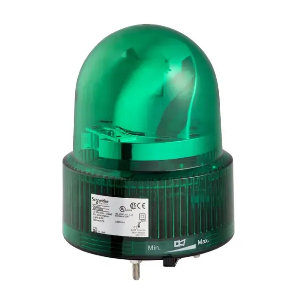 Schneider Electric - XVR12B03 - Rotating light, green, LED, 24V AC/DC - 1