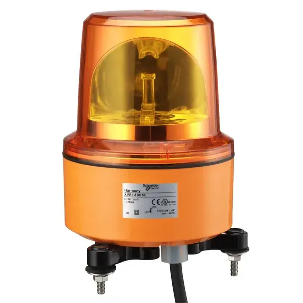 Schneider Electric - XVR13B05L - Rotating light, orange, LED, 24V AC/DC - 1