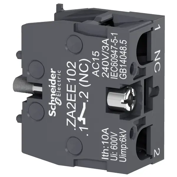 Schneider Electric - ZA2EE102 - CONTACTBLOCK,1NC - 1