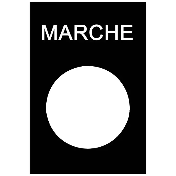 Schneider Electric - ZB2BY2103 - legend 30 x 40 mm black m - 1