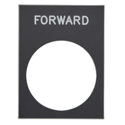Schneider Electric - ZB2BY2305 - legend 30 x 40 mm black f - 1