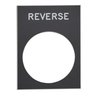 Schneider Electric - ZB2BY2306 - LEGEND 30 X 40 MM BLACK REVERSE - 1