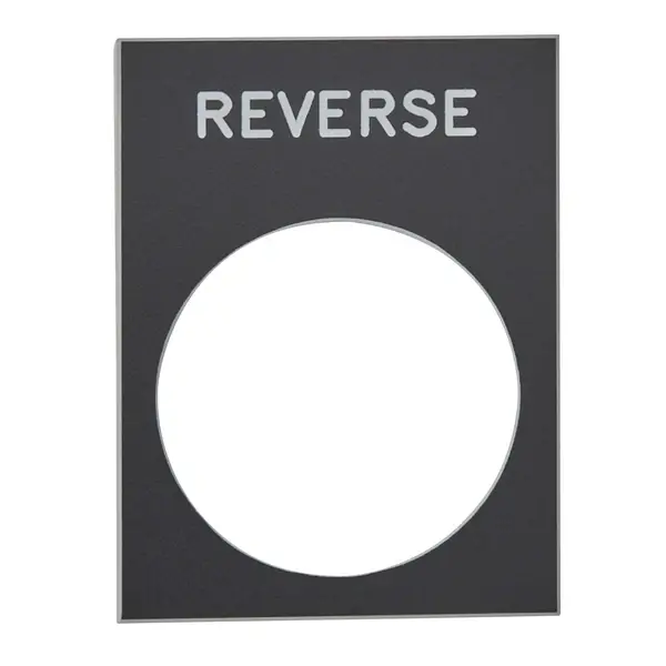 Schneider Electric - ZB2BY2306 - LEGEND 30 X 40 MM BLACK REVERSE - 1