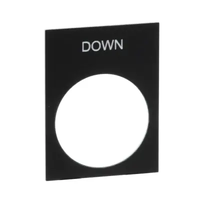Schneider Electric - ZB2BY2308 - legend 30 x 40 mm black u - 1