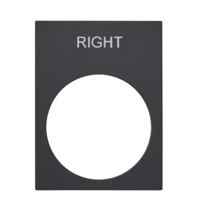Schneider Electric - ZB2BY2309 - legend 30 x 40 mm black u - 1