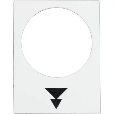 Schneider Electric - ZB2BY4953 - legend 30 x 40 mm white r - 1
