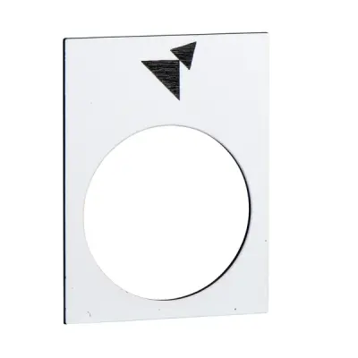 Schneider Electric - ZB2BY4965 - legend 30 x 40 mm white f - 1