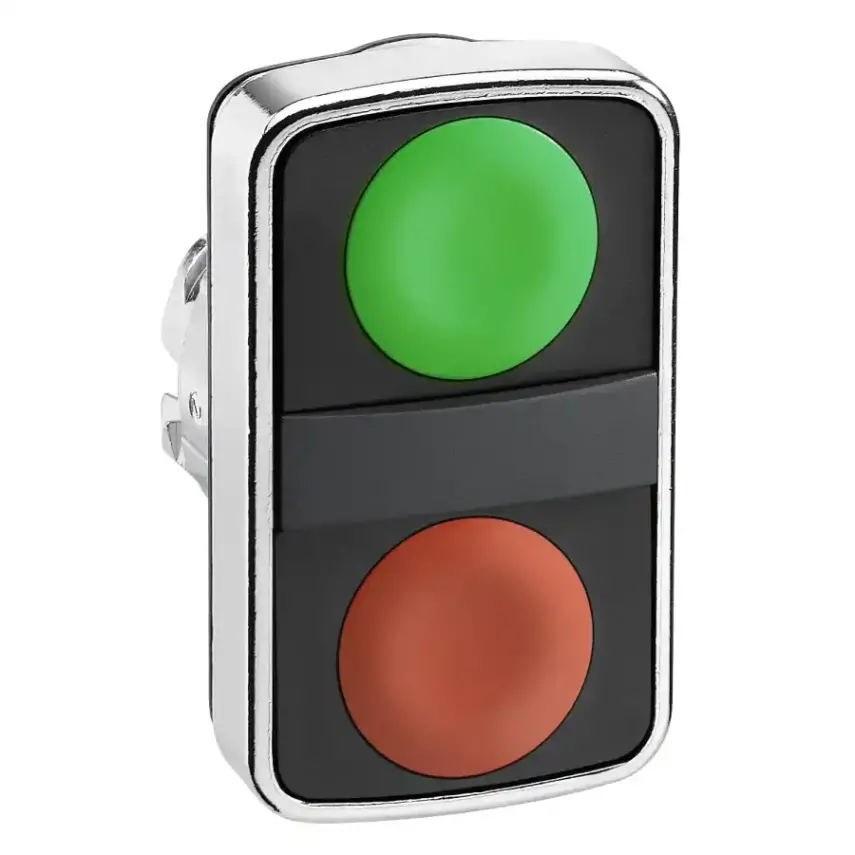 Schneider Electric - ZB4BA7340 - BLACK BEZEL DOUBLE HEADED PUSHBUTTONS - 1