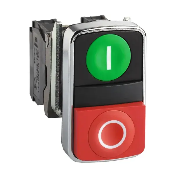 Schneider Electric - ZB4BA7341 - BOUTON DOUBLE TOUCHES MET - 1