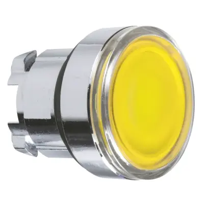 Schneider Electric - ZB4BA88 - ZB4 YELLOW ILLUM. LED PUSH BUT. FLUSH LE - 1