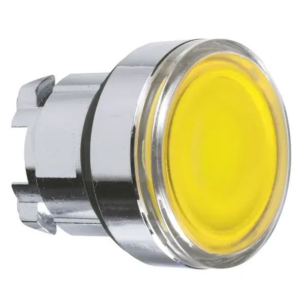 Schneider Electric - ZB4BA88 - ZB4 YELLOW ILLUM. LED PUSH BUT. FLUSH LE - 1