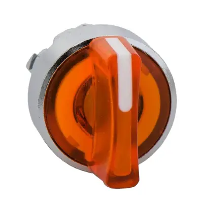 Schneider Electric - ZB4BK1353 - Illumi.pushbutton head, 3pos., orange - 1