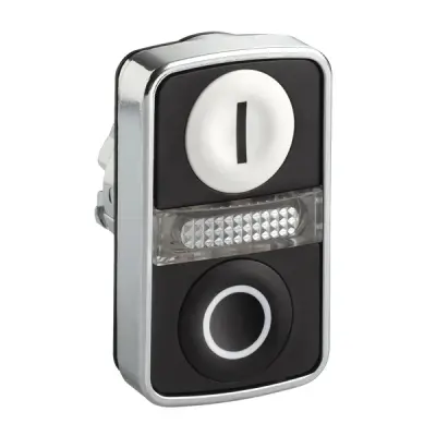 Schneider Electric - ZB4BW7A1721 - metal double headed pushb - 1