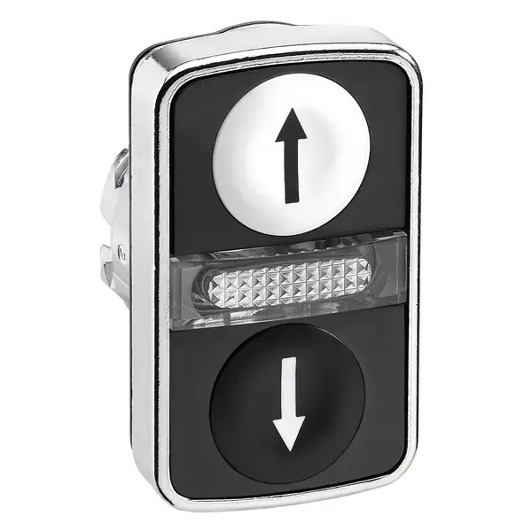Schneider Electric - ZB4BW7A1724 - METAL DOUBLE HEADED PUSHBUTTONS WITH PIL - 1