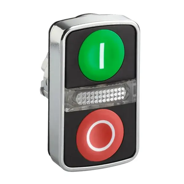 Schneider Electric - ZB4BW7A3741 - metal double headed pushb - 1