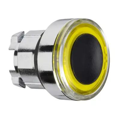 Schneider Electric - ZB4BW983 - ZB4 YELLOW ILLUM. LED PUSH BUT. FLUSH - 1
