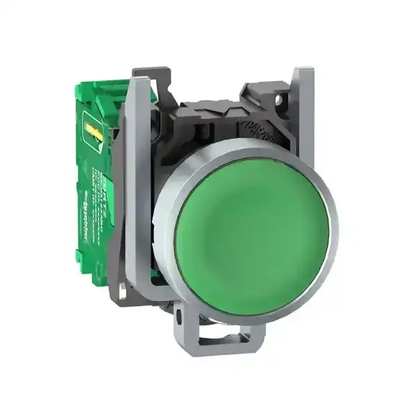 Schneider Electric - ZB4RTA3 - Wireless batteryless pb, green, metal - 1
