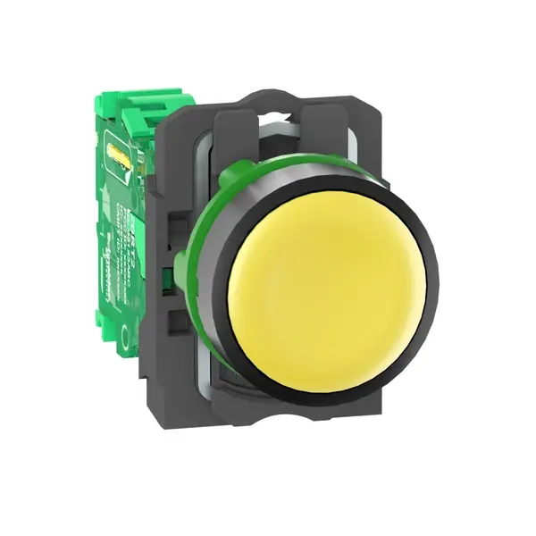 Schneider Electric - ZB5RTA5 - Wireless batteryless pb, yellow, plastic - 1