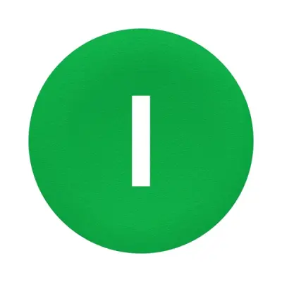 Schneider Electric - ZBA7331 - CAPS WITH MARKING-GREEN - 1