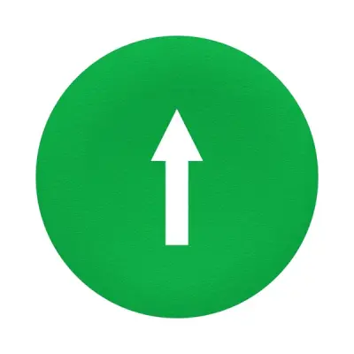Schneider Electric - ZBA7335 - CAPS WITH MARKING-GREEN - 1