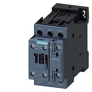 3RT2025-1BB40 - Power Contactor, Ac-3 17 A, 7.5 Kw / 400 V 1 No + 1 Nc, 24 V Dc 3-pole, Size S0 Screw Terminal - Siemens