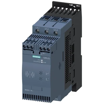 Siemens - 3RW3038-1BB14 - Sirius Soft Starter S2 72 A, 37 Kw/400 V, 40 Β°c 200-480 V Ac, 110-230 V Ac/dc Screw Terminals - 1