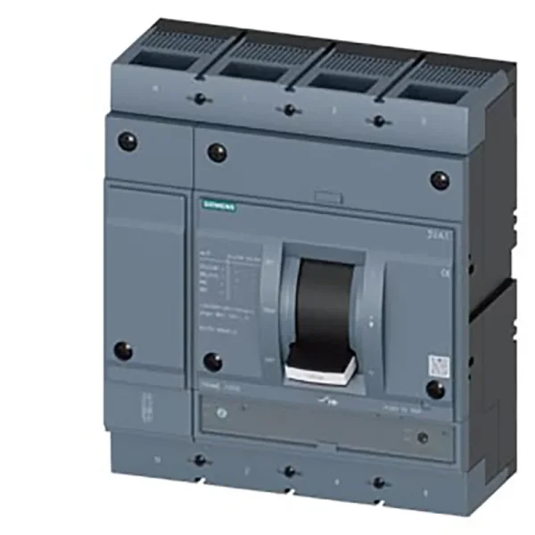Siemens - 3VA1580-5EF42-0AA0 - Circuit Breaker 3va1 Iec Frame 1000 Breaking Capacity Class M Icu=55ka @ 415v 4-pole, Line Protection Tm240, Atam, In=800a Overload Protection Ir=560a...800a Short-circuit Protection Ii=5...10 X In N Conductor Unprotect - 1