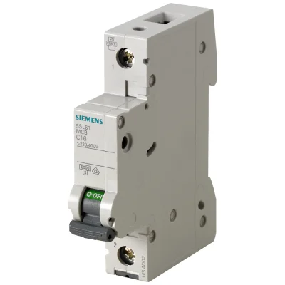 Siemens - 5SL6102-7 - Miniature Circuit Breaker 230/400 V 6ka, 1-pole, C, 2a - 1