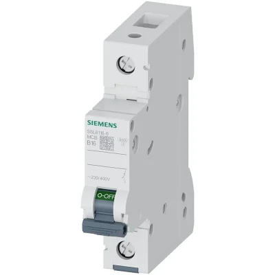 Siemens - 5SL6116-6 - Miniature Circuit Breaker 230/400 V 6ka, 1-pole, B, 16a - 1