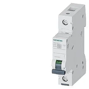 5SL6120-7 - Miniature Circuit Breaker 230/400 V 6ka, 1-pole, C, 20 A - Siemens