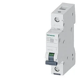 5SL6163-7 - Miniature Circuit Breaker 230/400 V 6ka, 1-pole, C, 63 A - Siemens