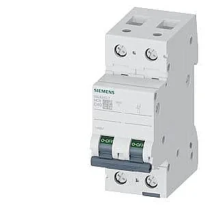 5SL6240-7 - Miniature Circuit Breaker 400 V 6ka, 2-pole, C, 40 A - Siemens