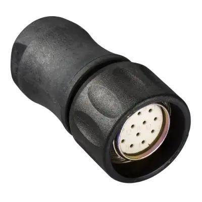 XZCC23FDP120S - Connector Fem. M23 12pin Straight - Telemecanique Sensors
