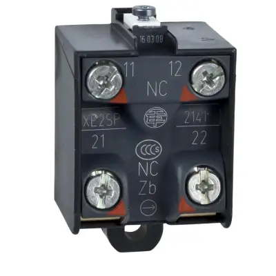 Telemecanique Sensors - XE2SP2141 - LIMIT SWITCH CONTACT BLOCK 2NC - 1