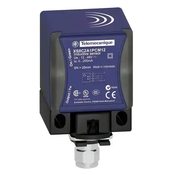 Telemecanique Sensors - XS8C2A4PCM12 - INDUCTIVE SENSOR 40x40x70 Sn40mm-M12 - 1