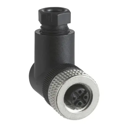 Telemecanique Sensors - XZCC12FCM50B - CONNECTOR FEM. M12 5PIN ELBOWED - 2