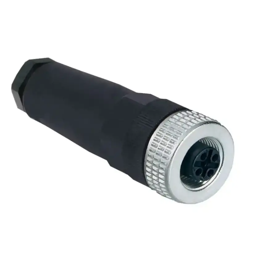 Telemecanique Sensors - XZCC12FDM50B - CONNECTOR FEM. M12 5PIN STRAIGHT - 1