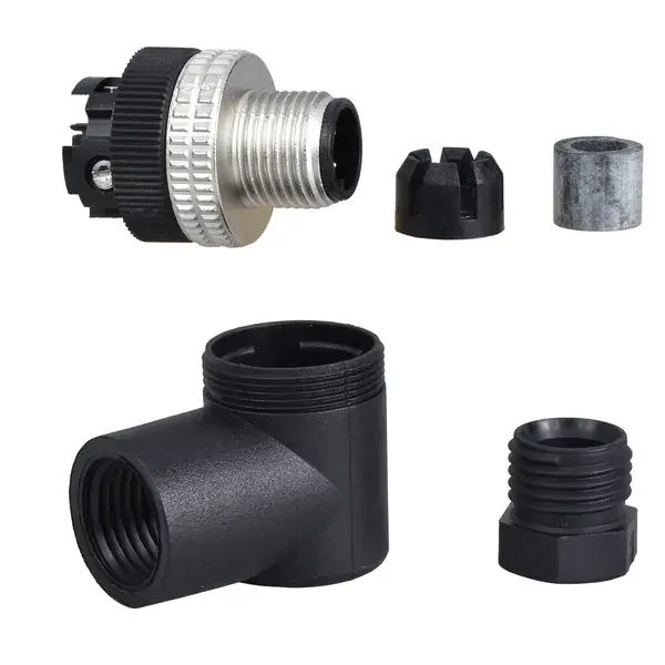 Telemecanique Sensors - XZCC12MCM40B - CONNECTOR MALE M12 4PIN ELBOWED - 2