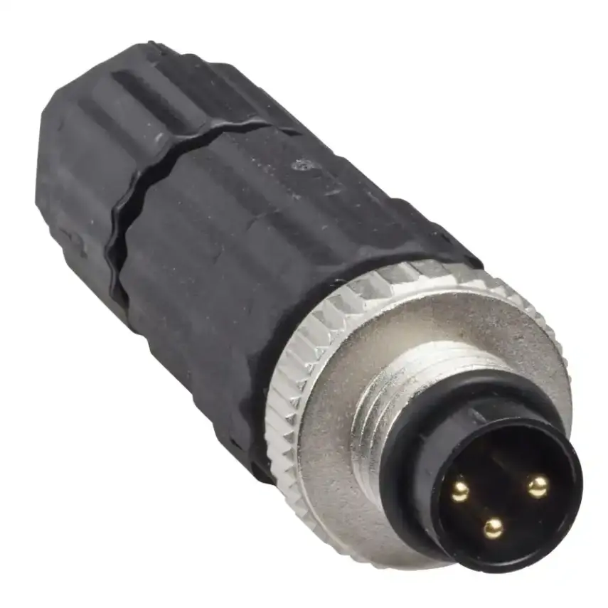 Telemecanique Sensors - XZCC8MDM30V - CONNECTOR MALE M8 3PIN STRAIGHT - 1