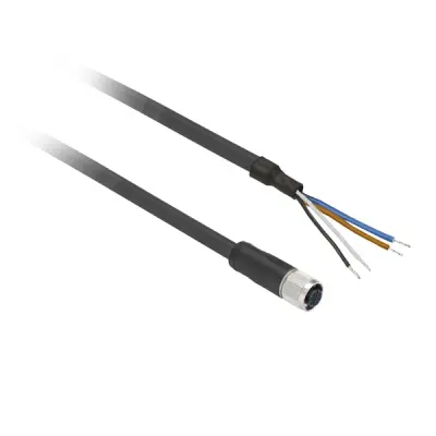 Telemecanique Sensors - XZCP1141L5 - PRE-WIRED CONNECTOR M12 4PIN PUR 5M - 2