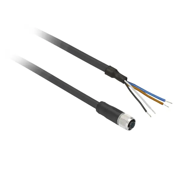 Telemecanique Sensors - XZCP1141L5 - PRE-WIRED CONNECTOR M12 4PIN PUR 5M - 2