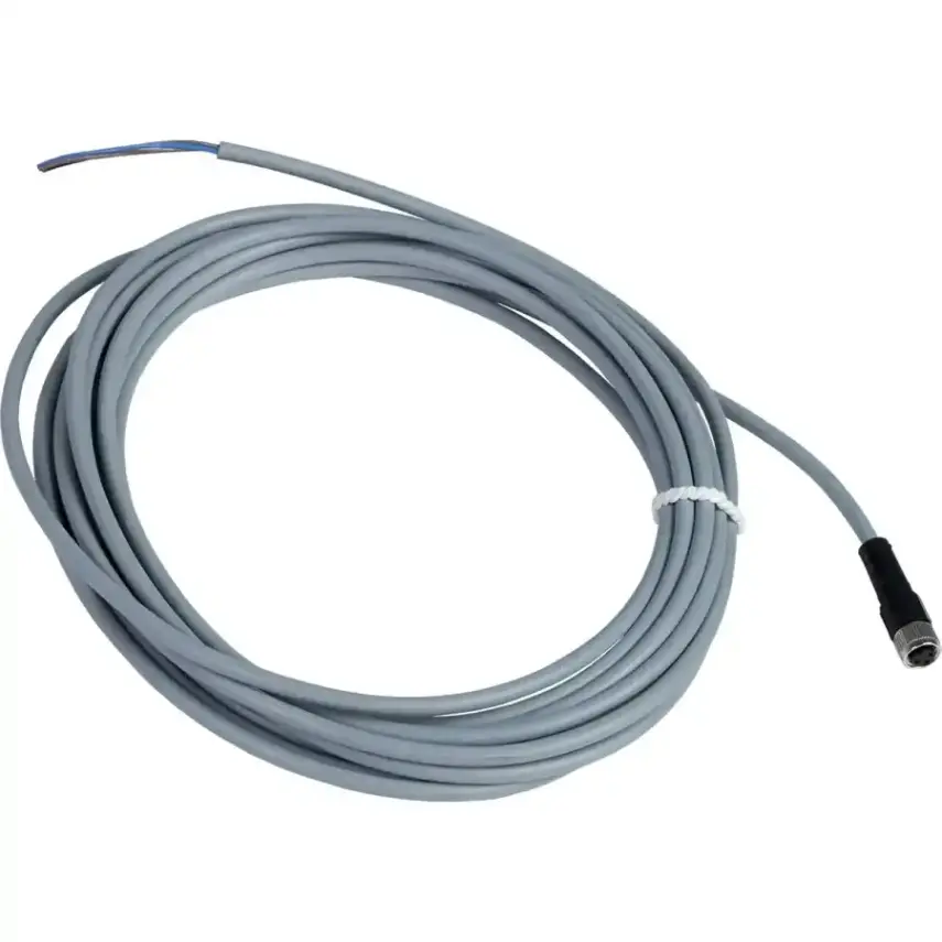 Telemecanique Sensors - XZCPV0566L5 - PRE-WIRED CONNECTOR M8 3PIN PVC 5M - 1