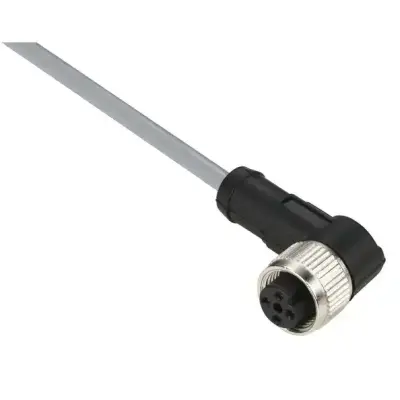 Telemecanique Sensors - XZCPV1241L5 - PRE-WIRED CONNECTOR M12 4PIN PVC 5M - 1