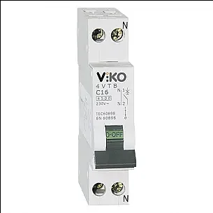 VIKO 4VTB-3C10 3P C curve 10A 4.5kA Miniature Circuit Breaker - 1