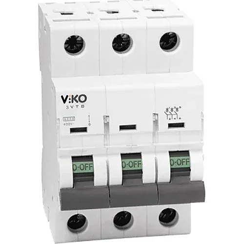 VIKO 4VTB-3C40 3P C curve 40A 4.5kA Miniature Circuit Breaker - 1
